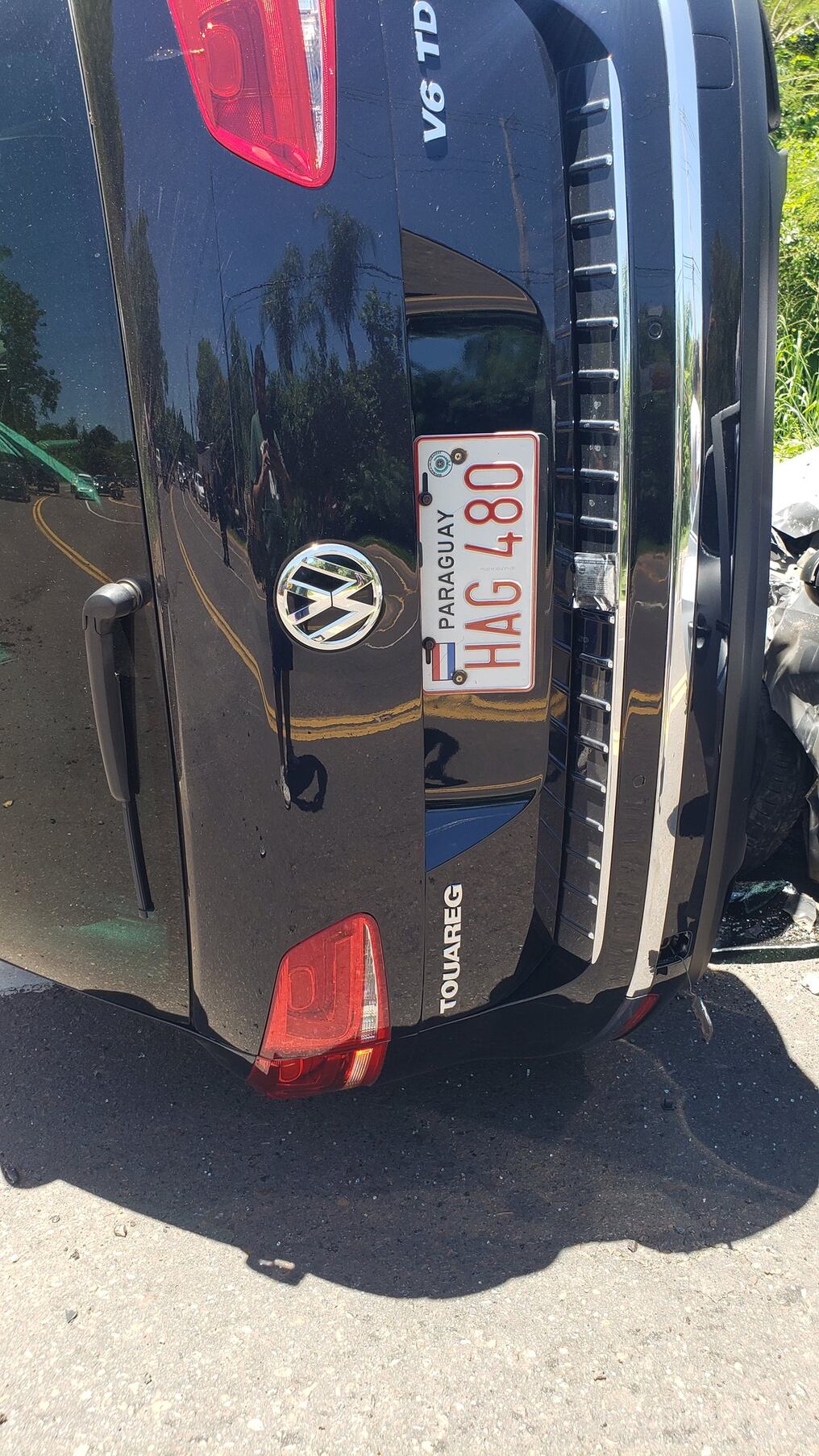 Así quedó el vehículo cuyo conductor presuntamente ocasionó el fatal accidente. Foto: Gentileza