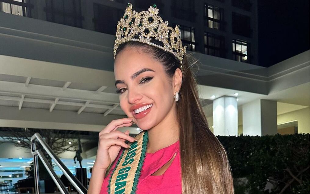 Sharon Capo es la invitada especial del certamen Miss Grand El Salvador. Foto: Gentileza