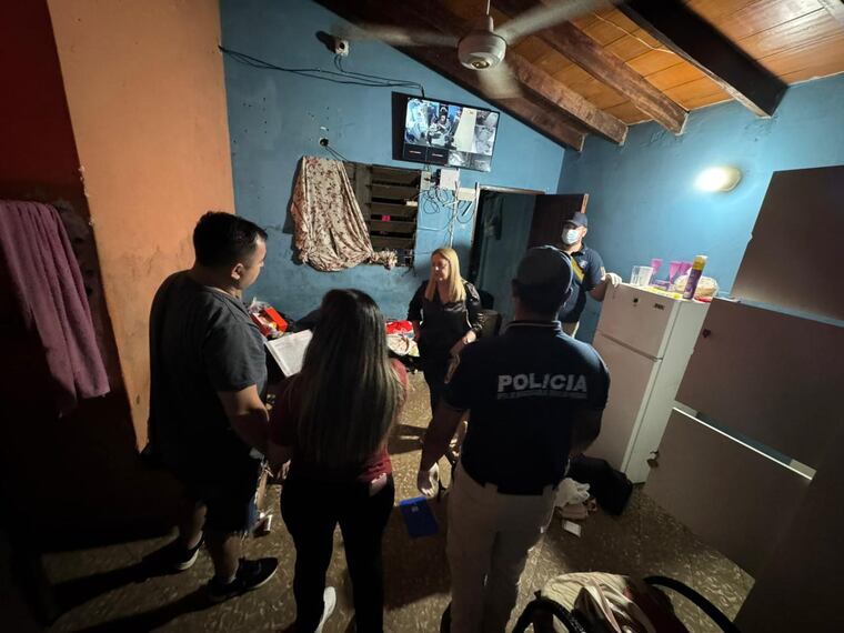 El operativo se desarrolló anoche.