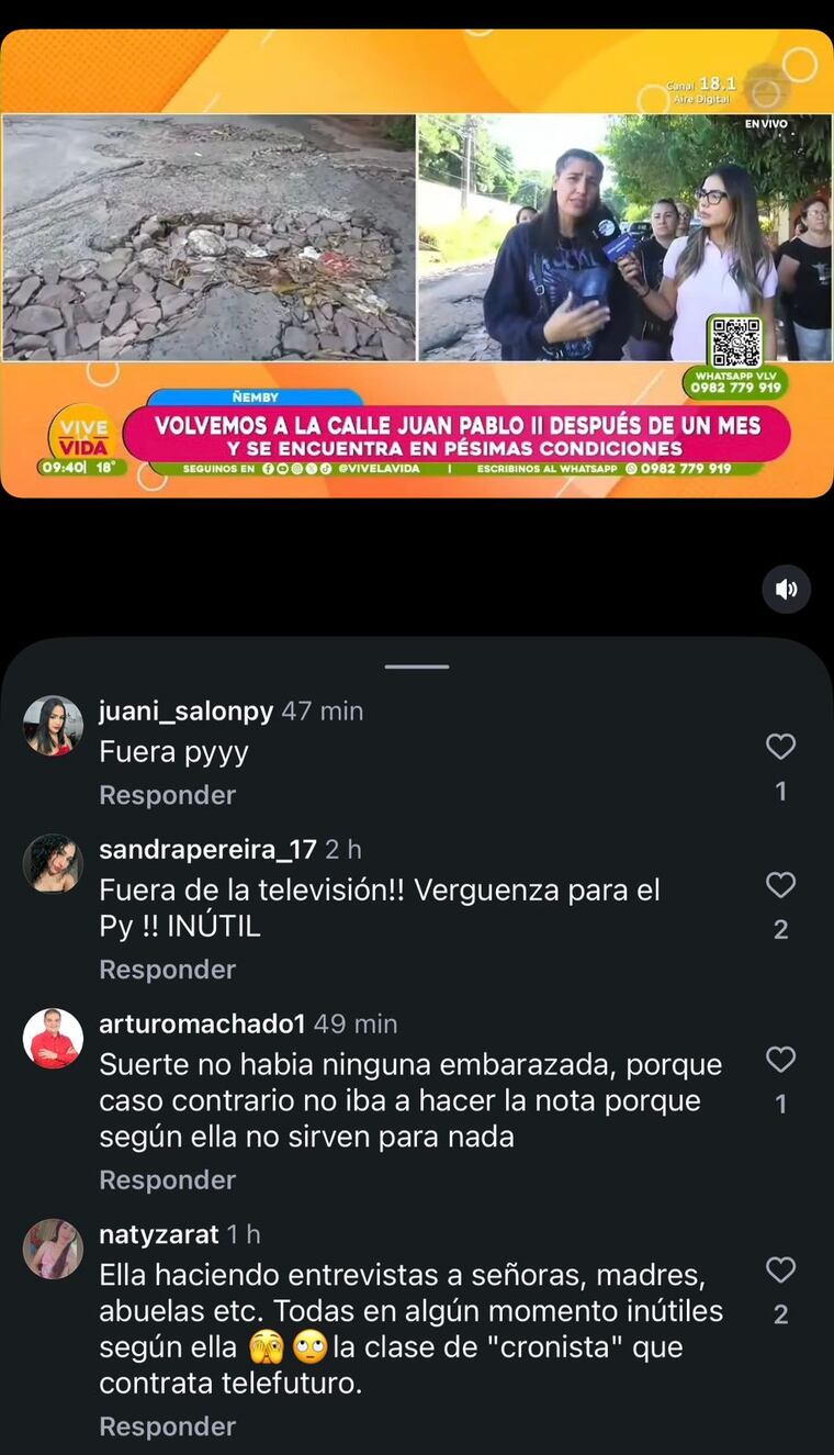 El público pide que Vanessa González ya no siga en Vive la Vida.