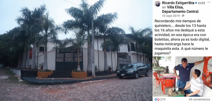 Residencia de Ricardo Estigarribia, una de las cotizadas propiedades de quien alguna vez fue un humilde corredor de quiniela
