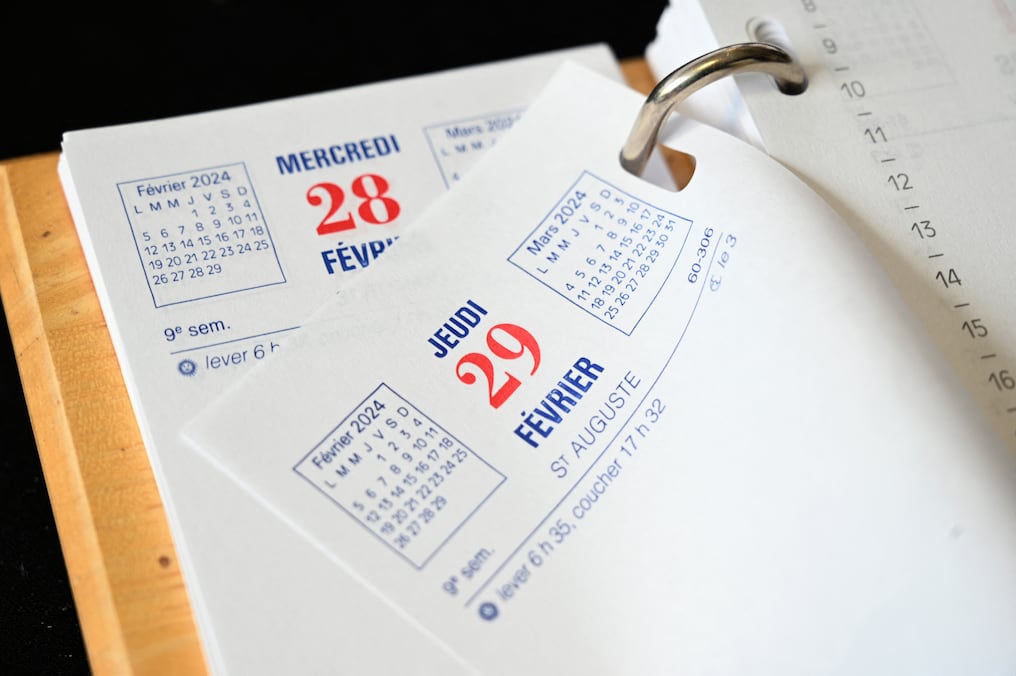 Este jueves, el calendario agrega un día más, una curiosidad que se produce cada cuatro años. Foto: AFP