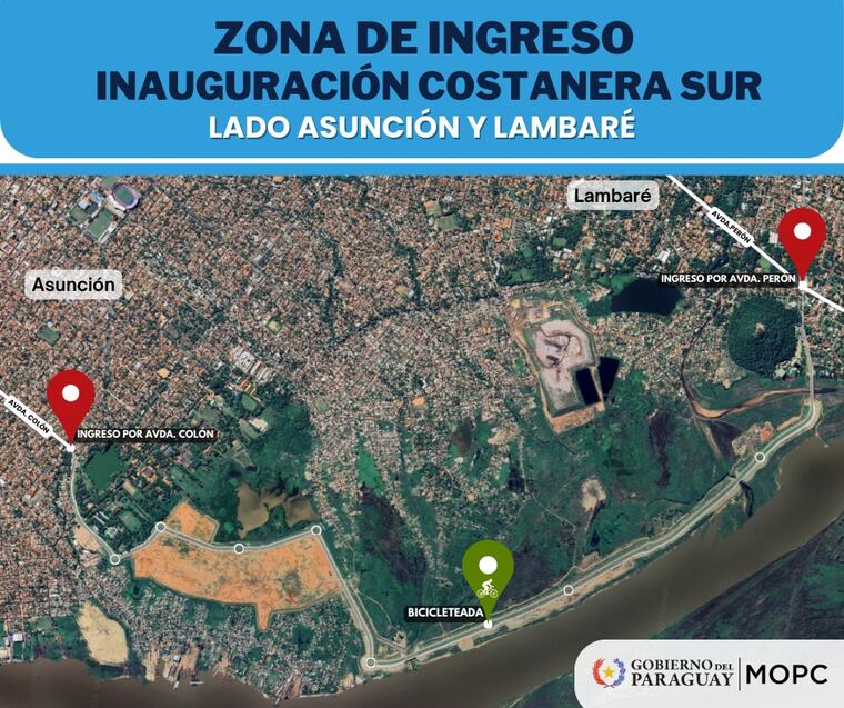 Este es el mapa del recorrido previsto para hoy.
