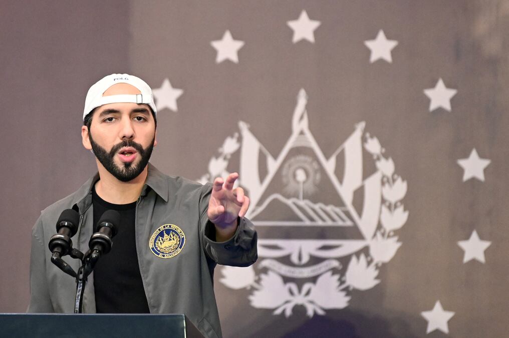 El Tribunal Supremo Electoral (TSE) de El Salvador dejó en firme la reelección de Nayib Bukele con el 84,65 % de los votos. Foto: AFP