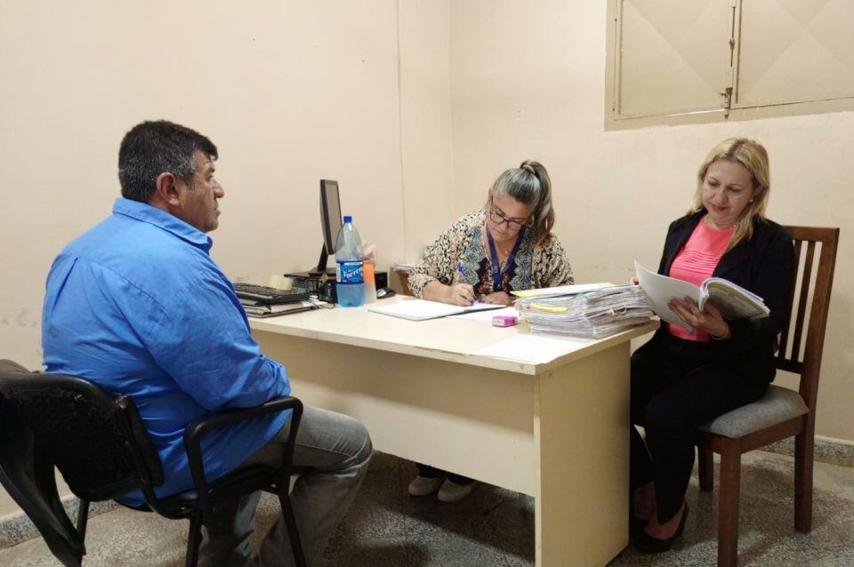 La jueza de Ejecución Rossana Núñez una realizó jornada de trabajo en la cárcel de Concepción. Foto: Gentileza