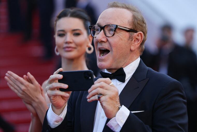 Kevin Spacey reapareció en Cannes. Foto: Thibaud Moritz / AFP