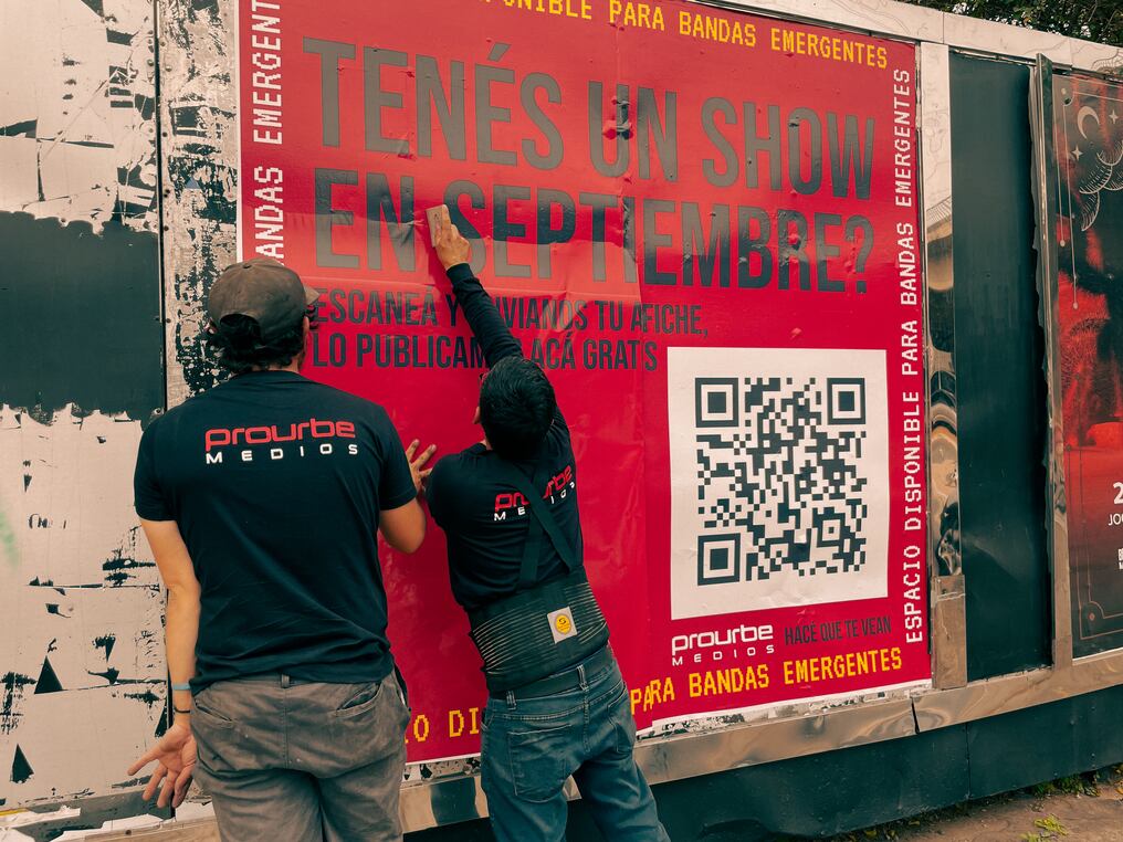 Prourbe Medios, en alianza con la agencia Oniria/TBWA, presenta “Música Disponible”, una iniciativa que busca dar mayor visibilidad y apoyo a las bandas emergentes del país. Foto: Gentileza