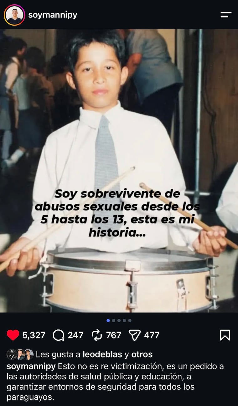 Manni Delvalle busca concienciar con su difícil historia de vida, sobre la necesidad de una educación sexual integral. Foto: Instagram - @soymannipy