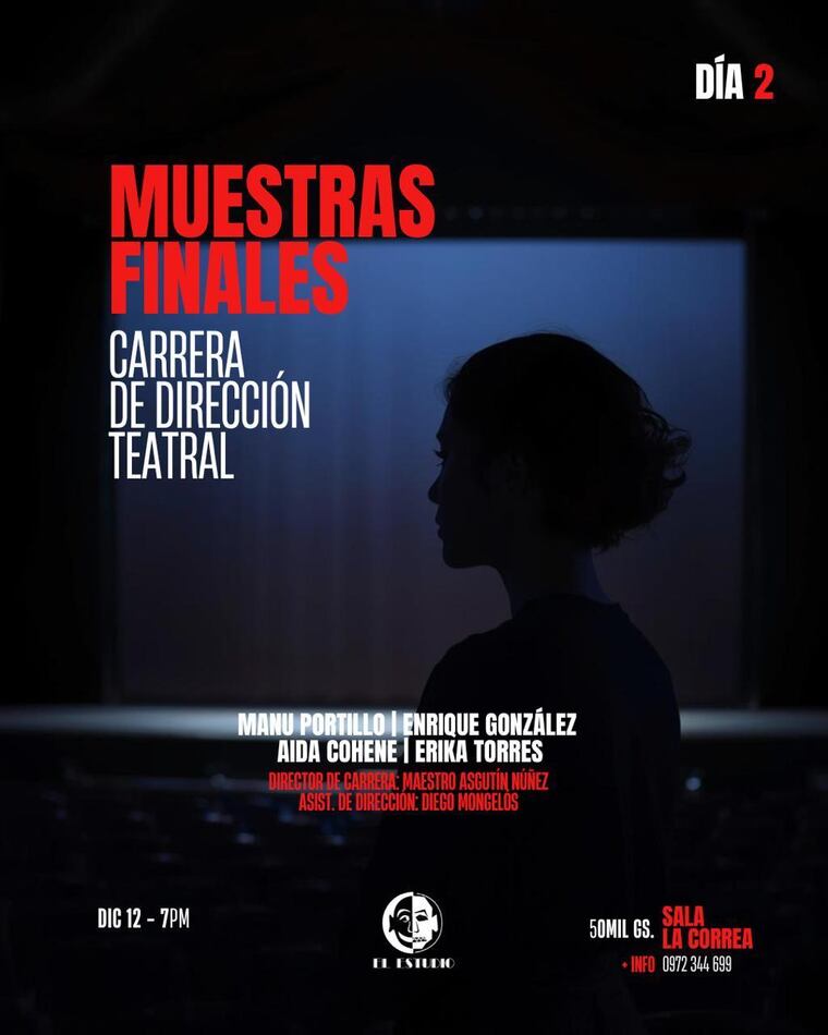 Las muestras de Dirección Teatral se presentan en Sala La Correa.