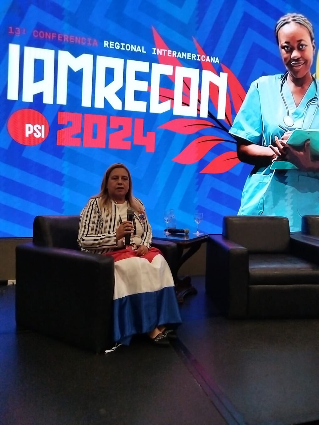 La funcionaria judicial Porfiria Melgarejo de Ocholasky fue electa como presidenta de la Confederación Latinoamericana de Trabajadores del Poder Judicial. Foto: Gentileza
