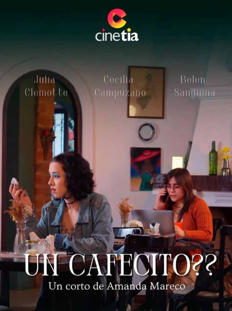 Póster de “Un cafecito??”, de Amanda Mareco.