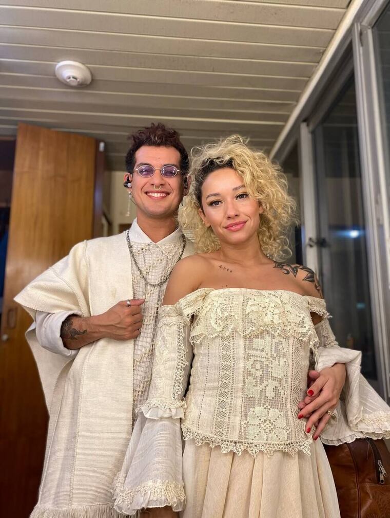 Miguel Narvaez y Adriana Sanguina, durante su breve relación.