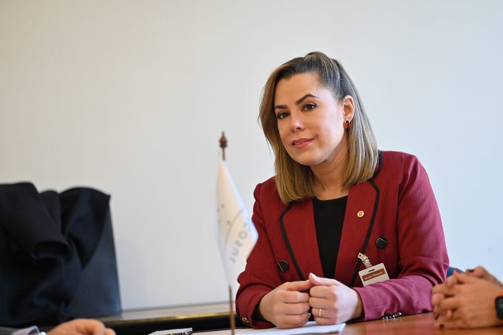 La senadora Lizarella Valiente indicó que cansada de soportar los constantes agravios de parte de su colega liberal Celeste Amarilla, y teniendo en cuenta el daño colateral, presentó denuncia por difamación e injuria contra su colega. Foto: Archivo.