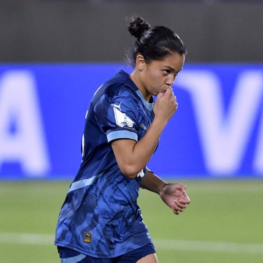 Fátima Acosta, goleadora de Paraguay.FOTO: @FIFAWORLDCUP_ES