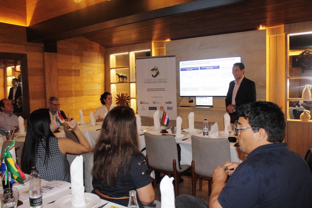 Los datos fueron presentados durante el informe Update Comex Paraguay Brasil de la Cámara de Comercio Paraguay Brasil (CCPB). Foto: Gentileza