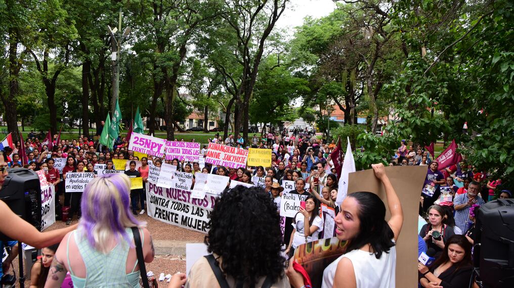 Paraguay se sumó a la manifestación global con un acto celebrado el sábado pasado en la Plaza Uruguaya de Asunción. Foto: AFP