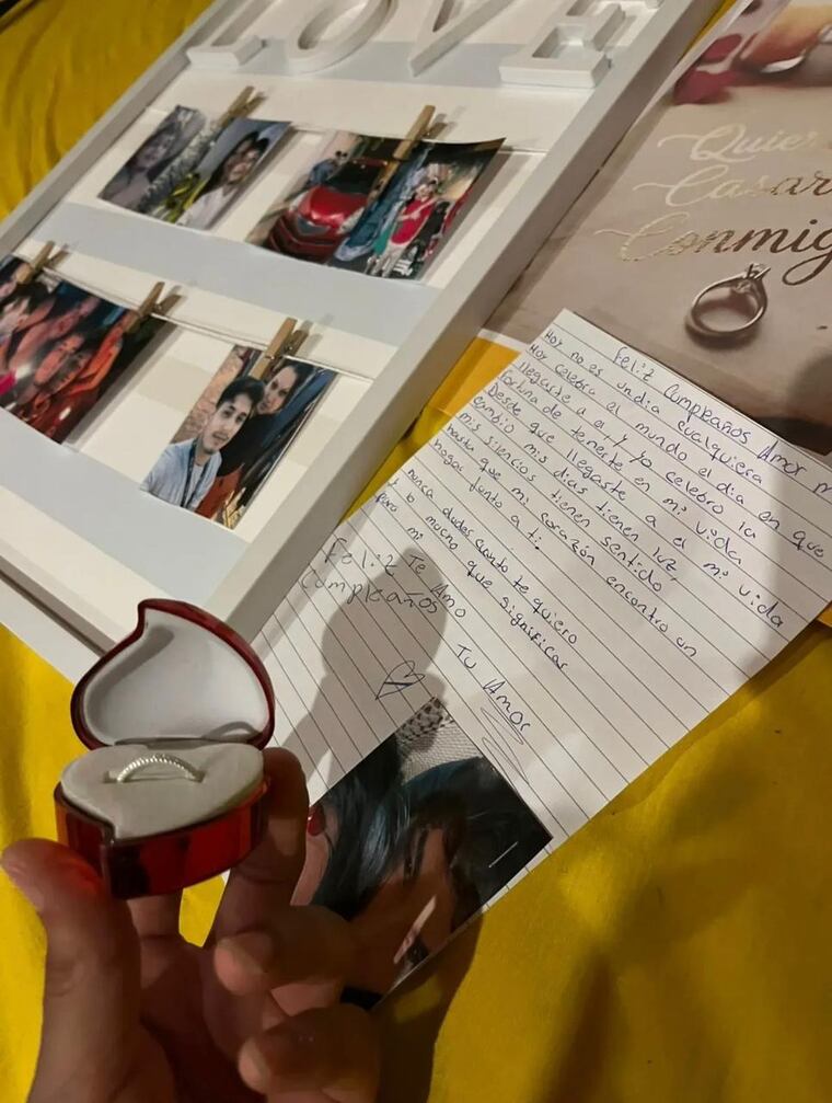 El regalo de amor que recibió Yren Rotela en el día de su cumpleaños.