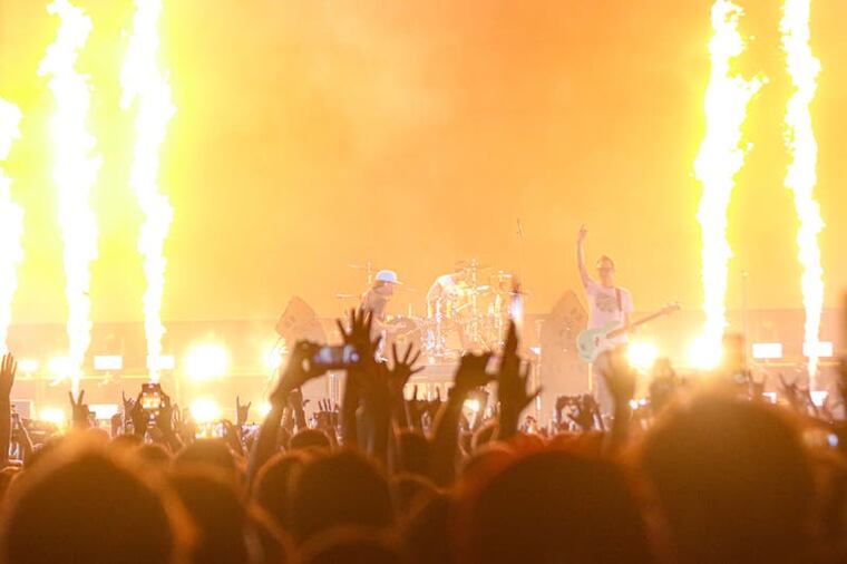 Blink-182 en Asunciónico. Foto: Eduardo Velázquez / Nación Media