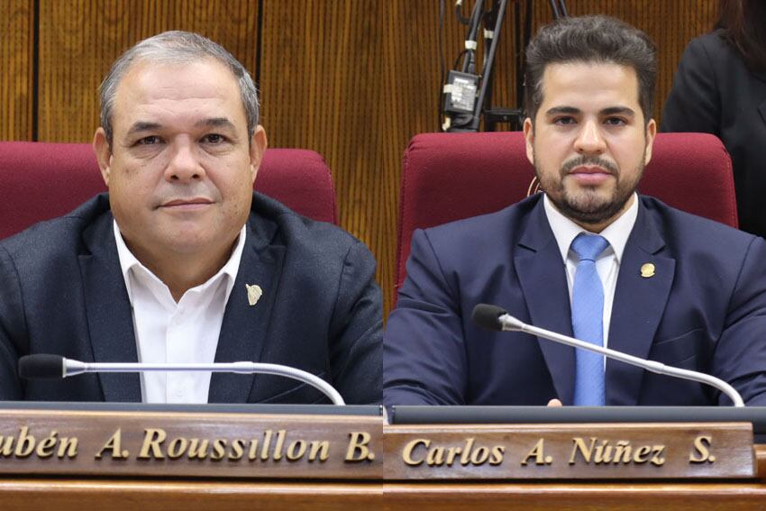 Los diputados colorados Rubén Roussillón y Carlos Núñez Salinas consideran relevante adoptar medidas estratégicas en el ámbito energético. Foto: Gentileza 