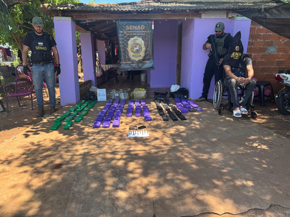 Según el informe de los intervinientes, el detenido fue identificado como Gilder Armando González, de 30 años. Foto: Gentileza