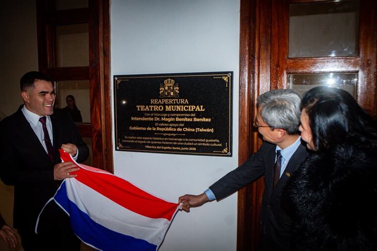 La revitalización del Teatro de Villarrica fue posible gracias al apoyo de Taiwán. Foto: Gentileza