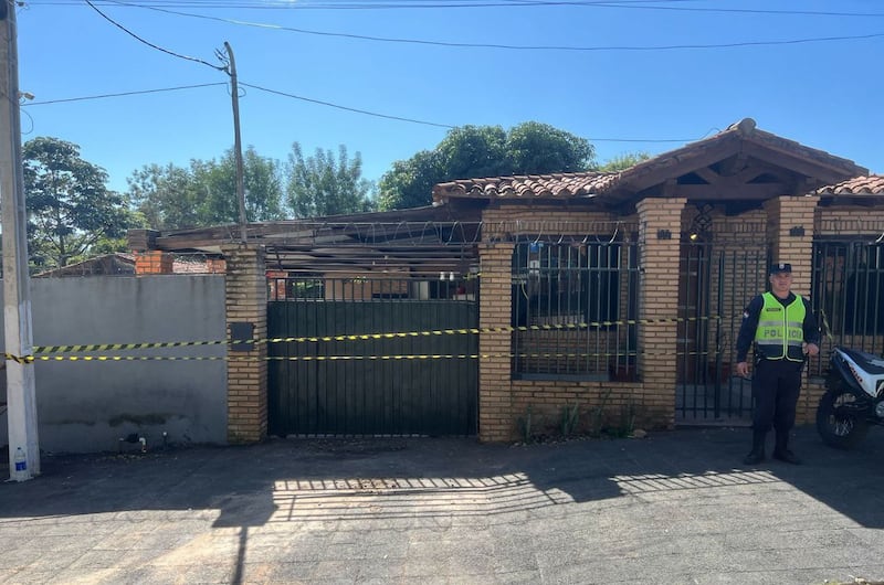 Vivienda en que fue hallado el cuerpo sin vida de la ciudadana uruguaya. Foto: Gentileza.