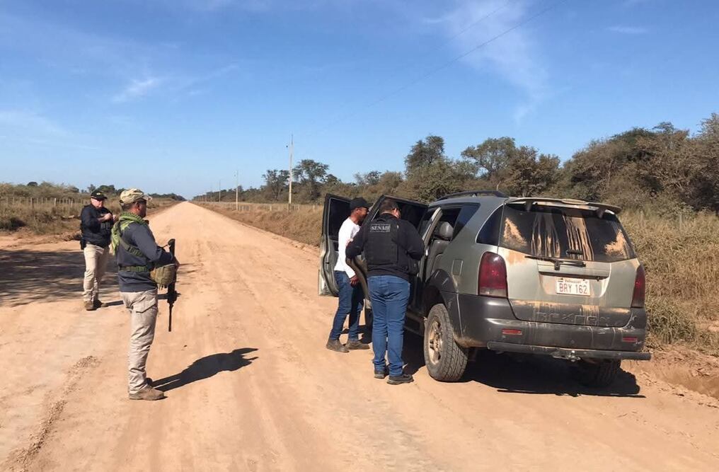En varias localidades del país, la Senad realizó controles para combatir el narcotráfico. Foto: Gentileza