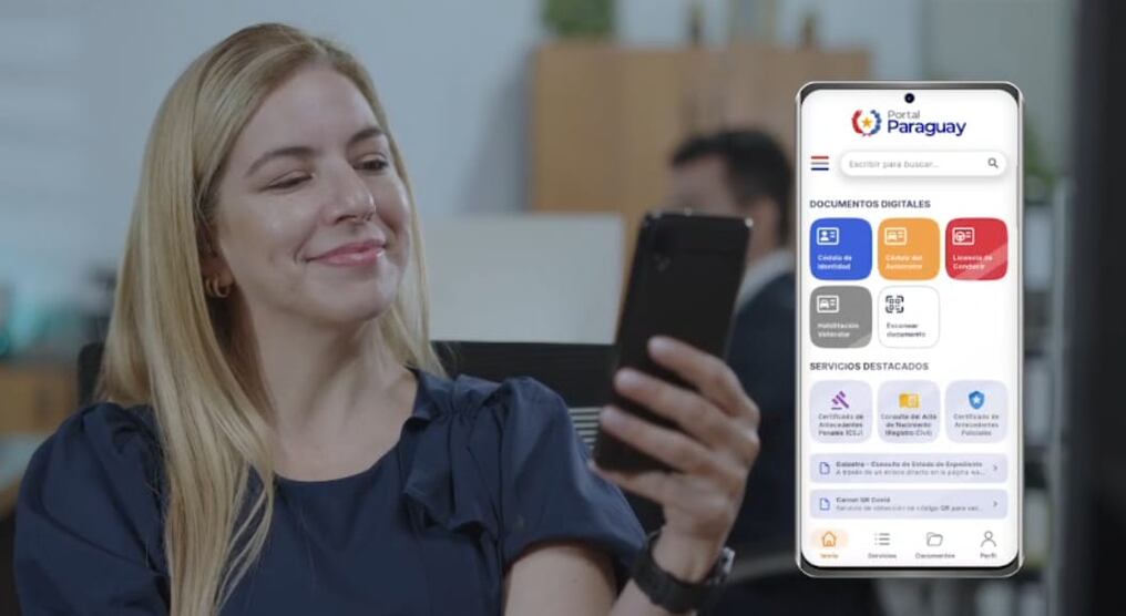 Mitic actualiza la aplicación del Portal Paraguay para que los trámites de documentos digitales sean mucho más ágiles seguros y accesibles. Foto: Gentileza.