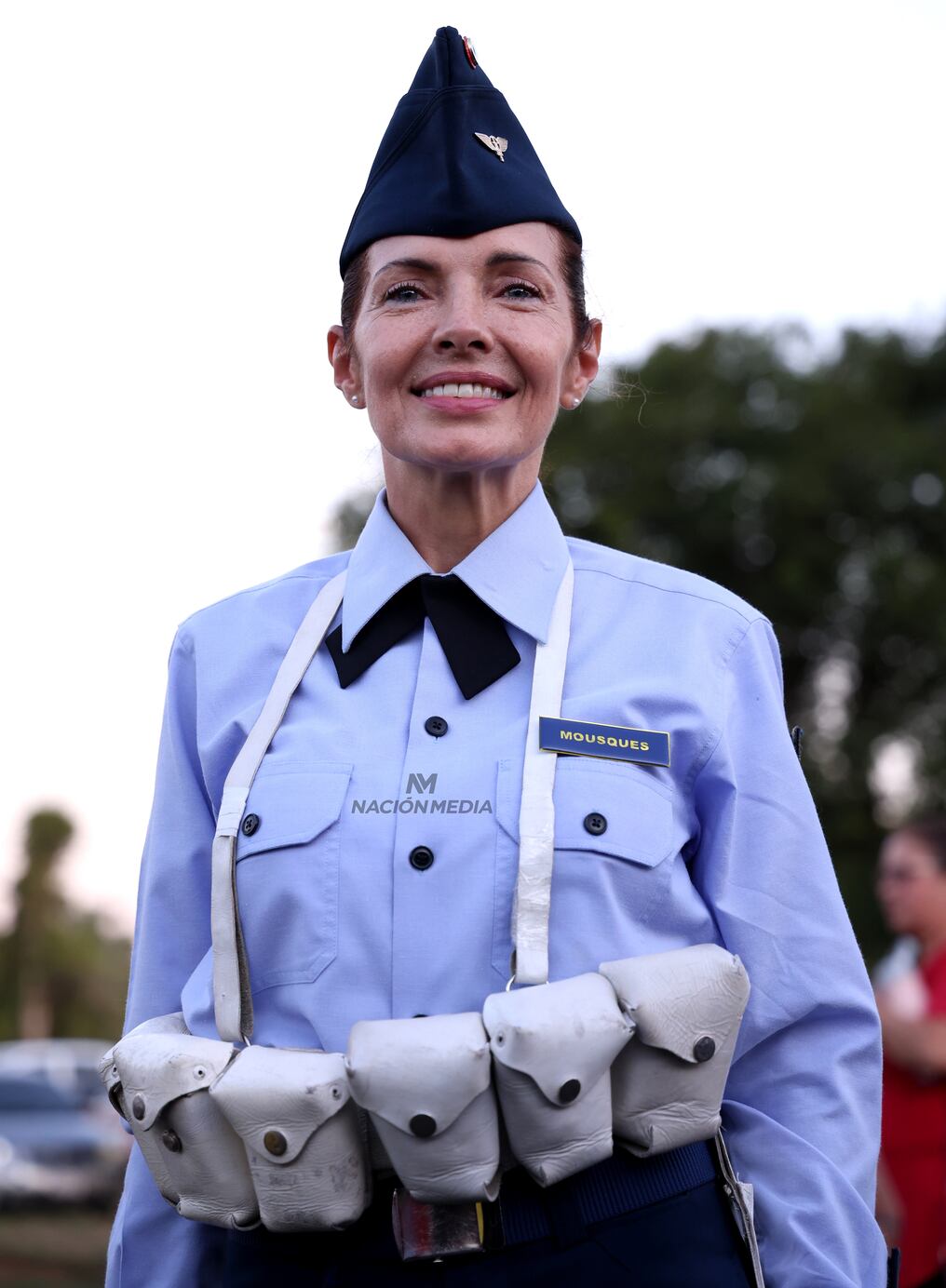 Gisele Mousques hace parte de las primeras mujeres reservistas de las Fuerzas Armadas de la Nación. Instó a otras mujeres a animarse en las próximas convocatorias. Foto: Jorge Jara
