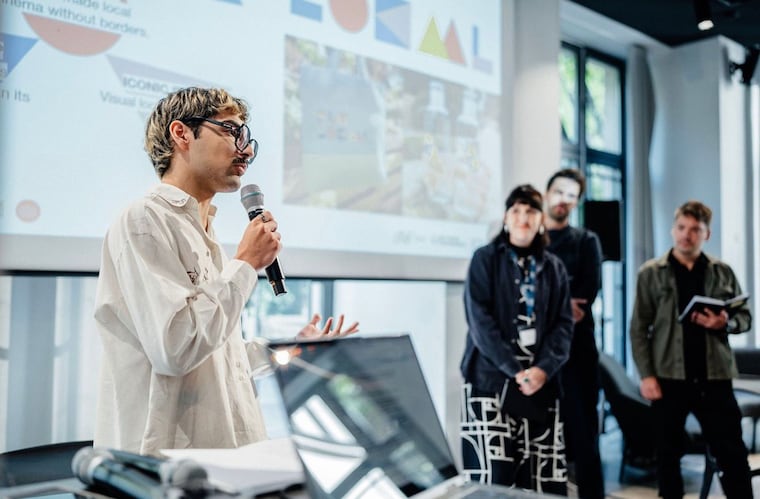 Aimar Almirón en el Arthouse Cinema Training, en Berlín. Foto: Instagram - @aimar.almiron