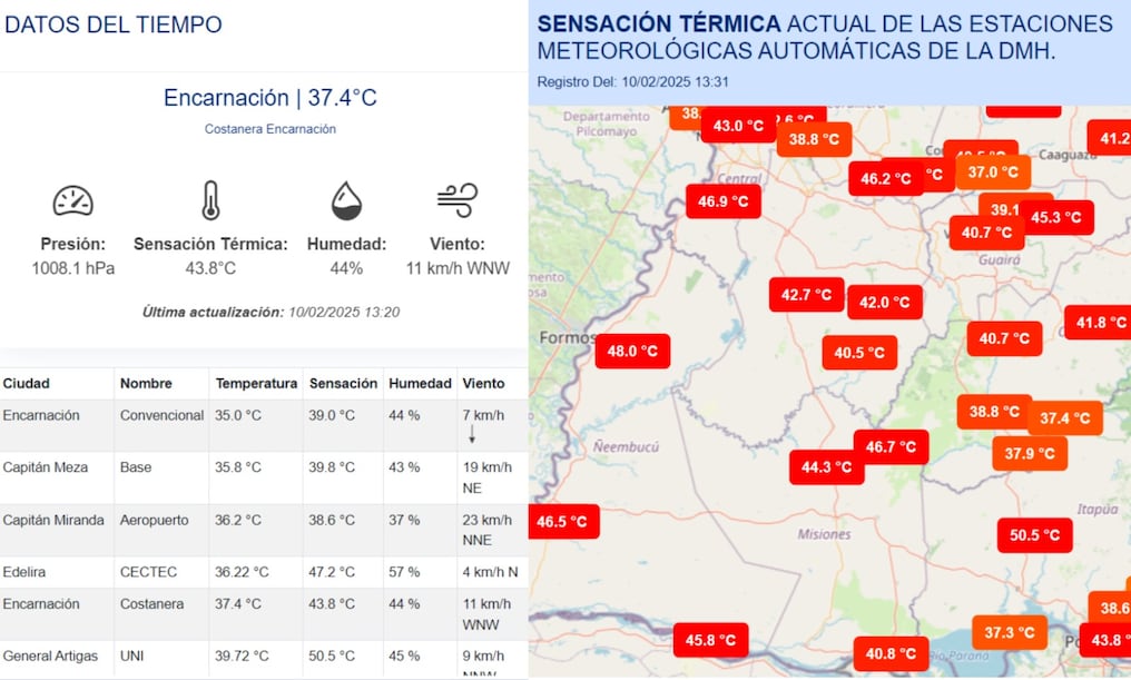 Gran parte del territorio nacional soportará un ambiente muy caluroso y húmedo.