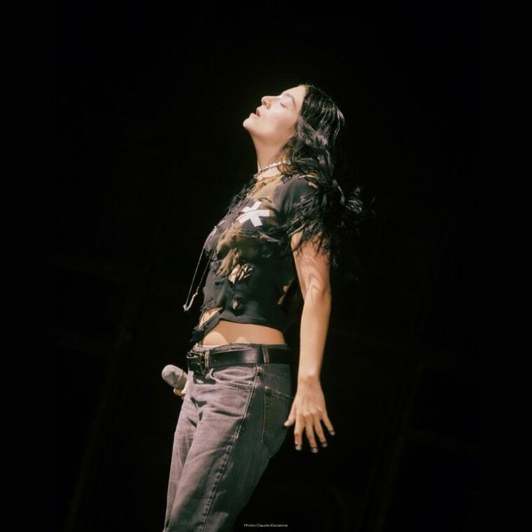 Lorde en su presentación en Paraguay. Foto: x.com/@TheLordeCult