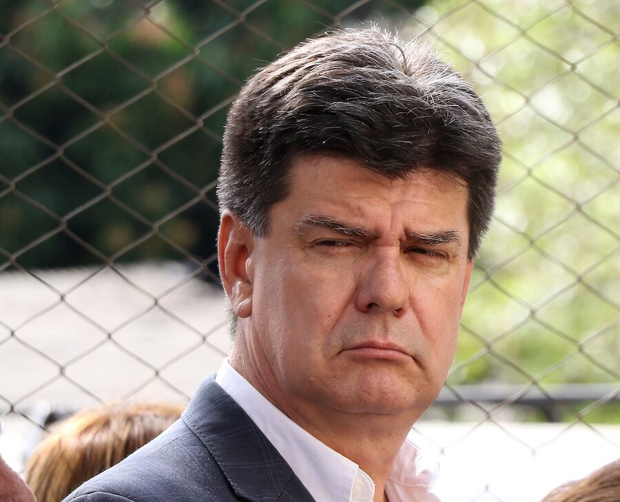 El senador Dionisio Amarilla aseguró que la convención tiene la potestad de poder apartar a Efraín Alegre de la conducción partidaria. Foto: Christian Meza