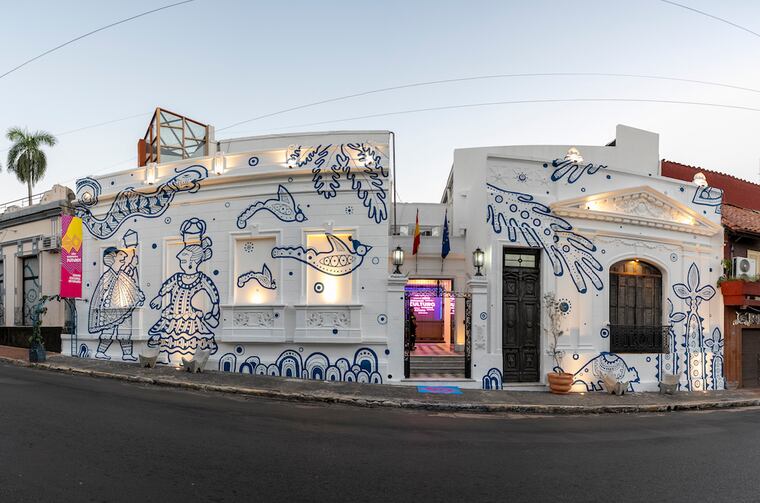 Fachada panorámica del Centro Cultural de España en Asunción. Foto: Gentileza