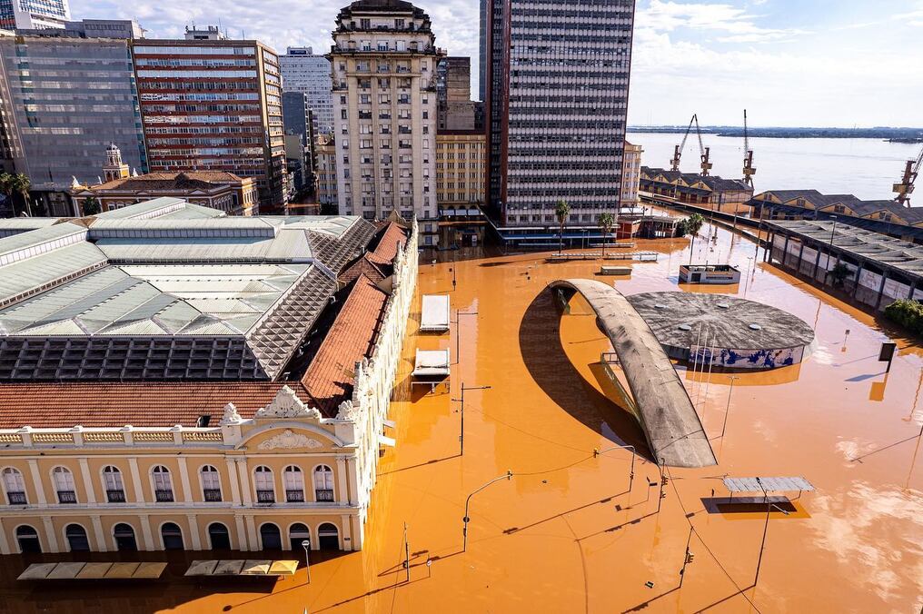 Las cifras de víctimas del desastre climático que golpea el pujante estado de Rio Grande do Sul volvieron a aumentar este lunes, con 147 muertos, 127 desaparecidos y 806 heridos. Foto: Gentileza