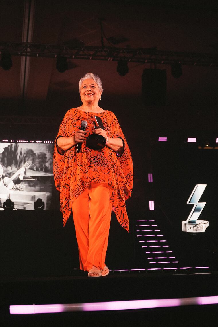 Betty Figueredo recibió el Premio a la Trayectoria. Foto: Gentileza