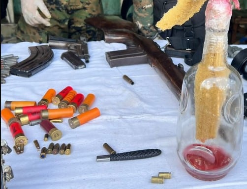 Los ocupantes del pabellón D asignado al clan Rotela estaban bien pertrechados para defenderse ante cualquier incursión de los organismos de seguridad. Foto: Gentileza