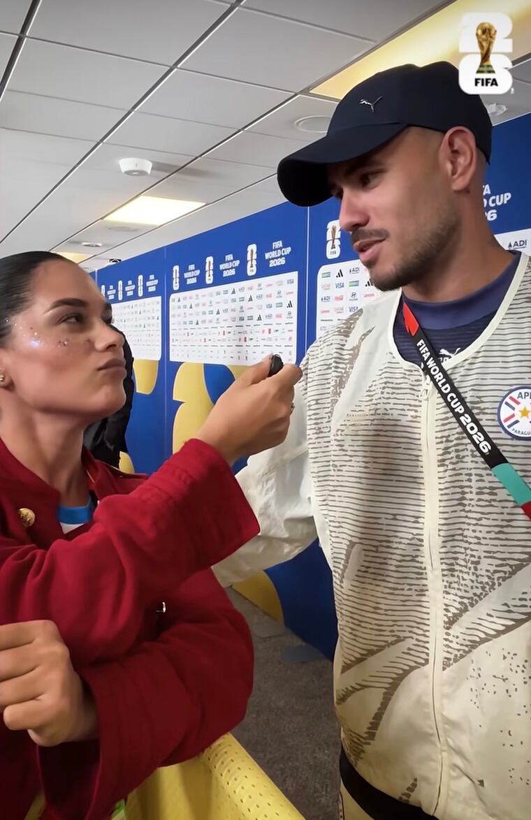 Fabiola Martínez halagó al futbolista Tony Sanabria.