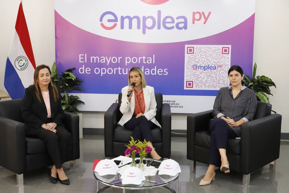 Se realizó el lanzamiento de la feria de empleo, con un nuevo portal único denominado “Emplea Py” y que ya registró a 10.000 personas interesadas. Foto: Gentileza