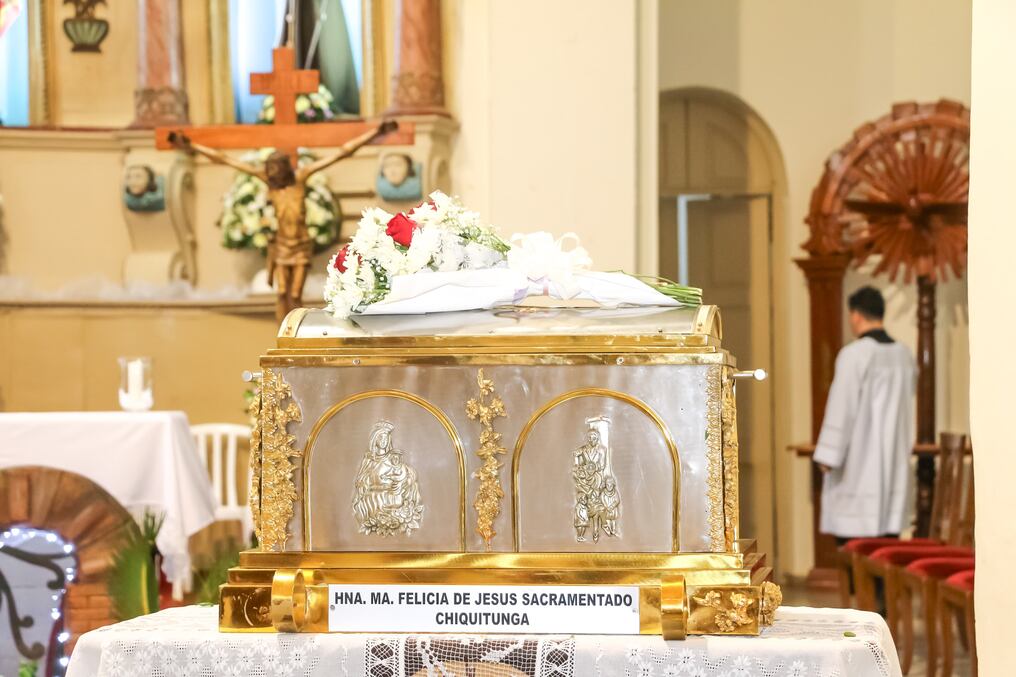 La Reliquia fue acogida en la catedral de Villarrica. Foto: Gentileza