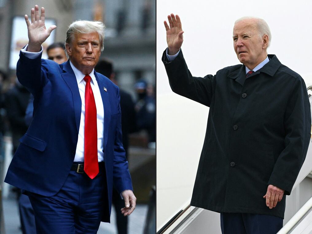 Este lunes comenzó el juicio al magnate de 77 años, quien alega que esta situación es una "caza de brujas" para evitar que él pueda competir de nuevo electoralmente frente a Joe Biden. Foto: AFP/Archivo