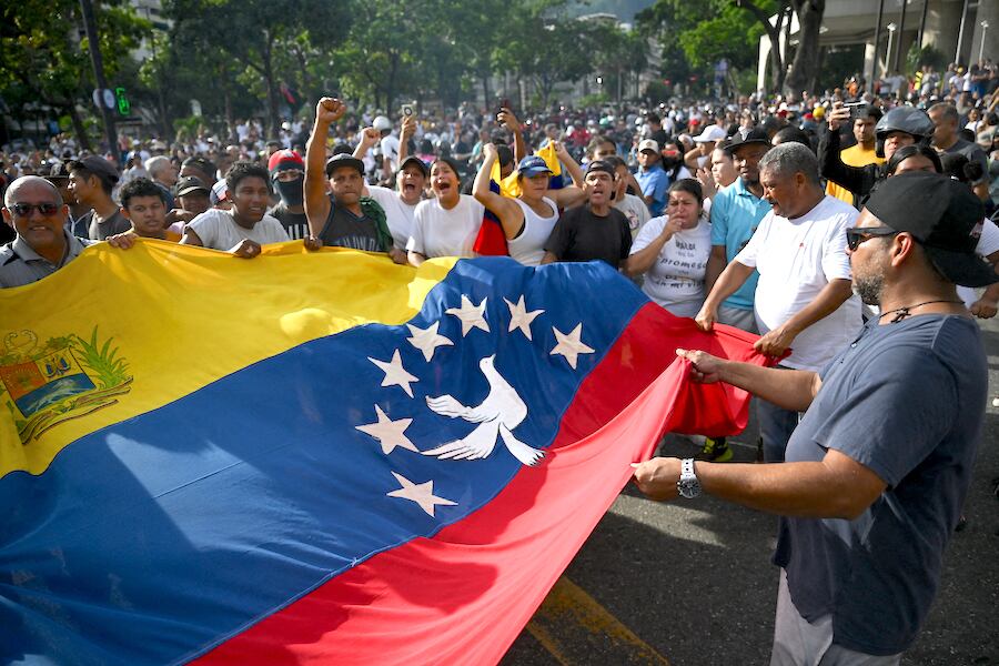 La oposición venezolana sostiene que posee copias de más de 80 % de las actas y que González Urrutia obtuvo 67 % de los sufragios. Foto: AFP