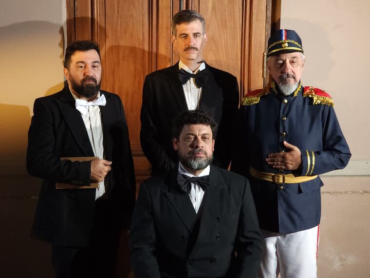 “El ocaso de Bernardino Caballero” se presenta en la Alianza Francesa de Asunción. Foto: Gentileza