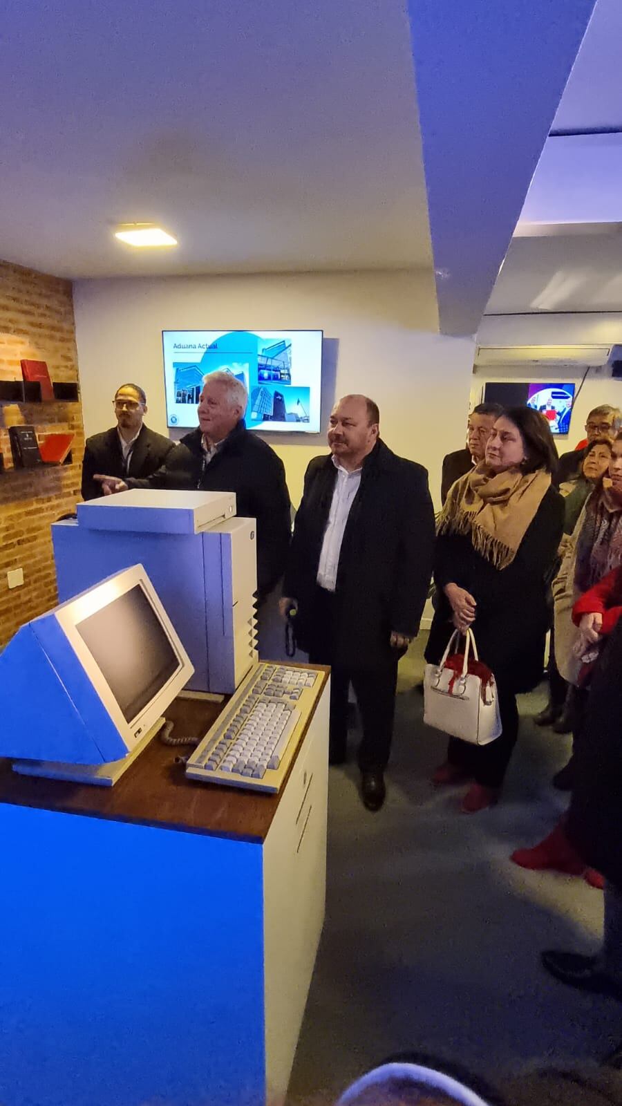 Julio Fernández durante la inauguración del stand de Aduanas en la Expo Mariano 2023. Foto: Gentileza