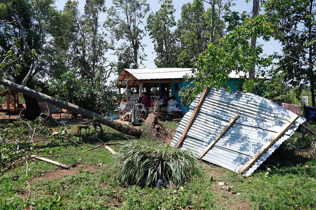 Los departamentos más afectados por el temporal fueron Alto Paraná, Caaguazú, Cordillera, San Pedro, Concepción, Guairá, Itapúa y Misiones. Foto: Emilio Bazán