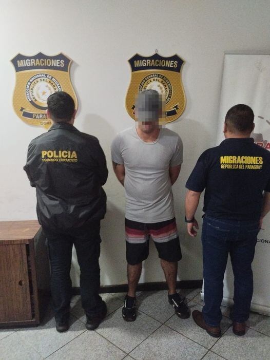Se trata de Caio Lucas Sousa, de 26 años, que era buscado en su país por un hecho de robo de vehículo. Foto: Gentileza