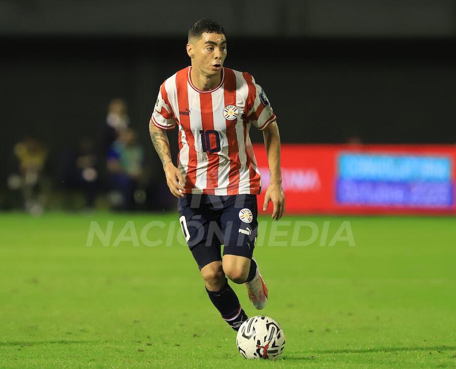 Miguel Almi­rón, jugador paraguayo del New­castle de Inglaterra.FOTO: CARLOS JURI