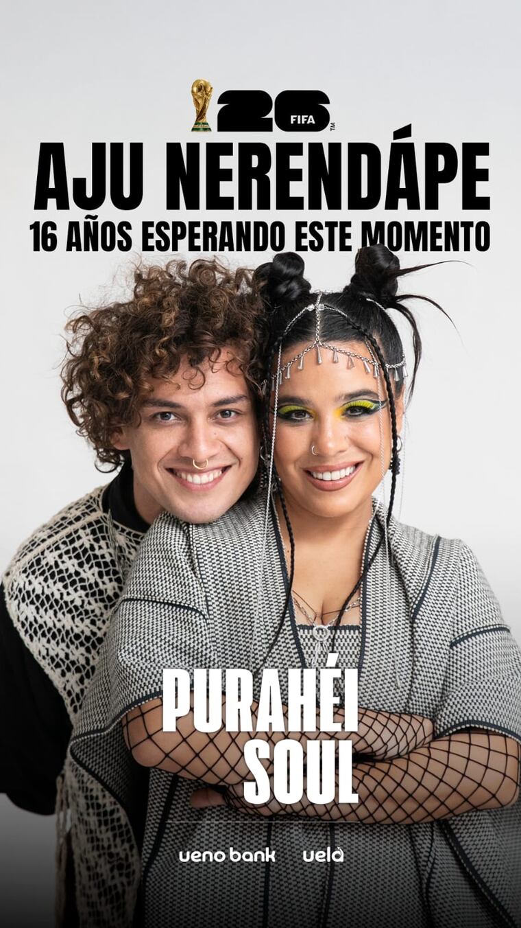 El anuncio de Purahéi Soul de su participación en la Copa Mundial de Fútbol 2026.
