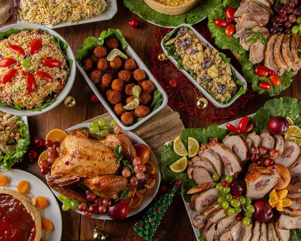 El precio estimado de un menú navideño con servicio de catering de Nochebuena para una familia de cuatro personas es de aproximadamente G. 1.000.000, que incluye diferentes platos, ensaladas y de todo un poco. Foto: Archivo
