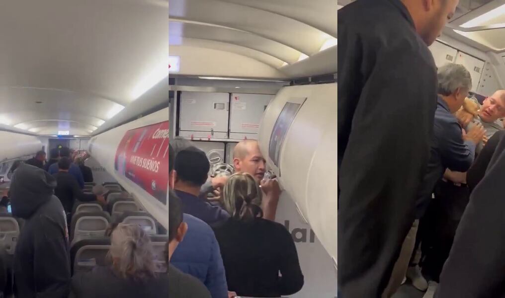 Un viaje rutinario en el vuelo 3041 de Volaris, con destino a Tijuana, se transformó en una tensa situación de emergencia. Foto: Captura de video